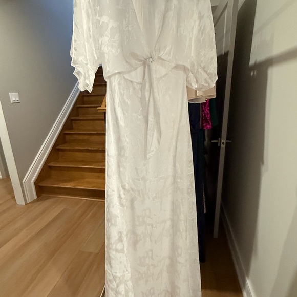 NEW Hutch & Modcloth collab - White Maxi Dress with Tie Front - Picture 12 of 14